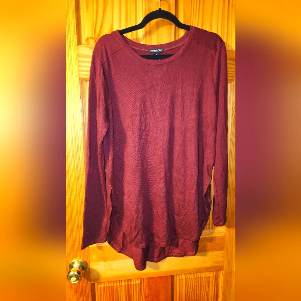 Mind Code Womens long sleeve shirt size L EUC